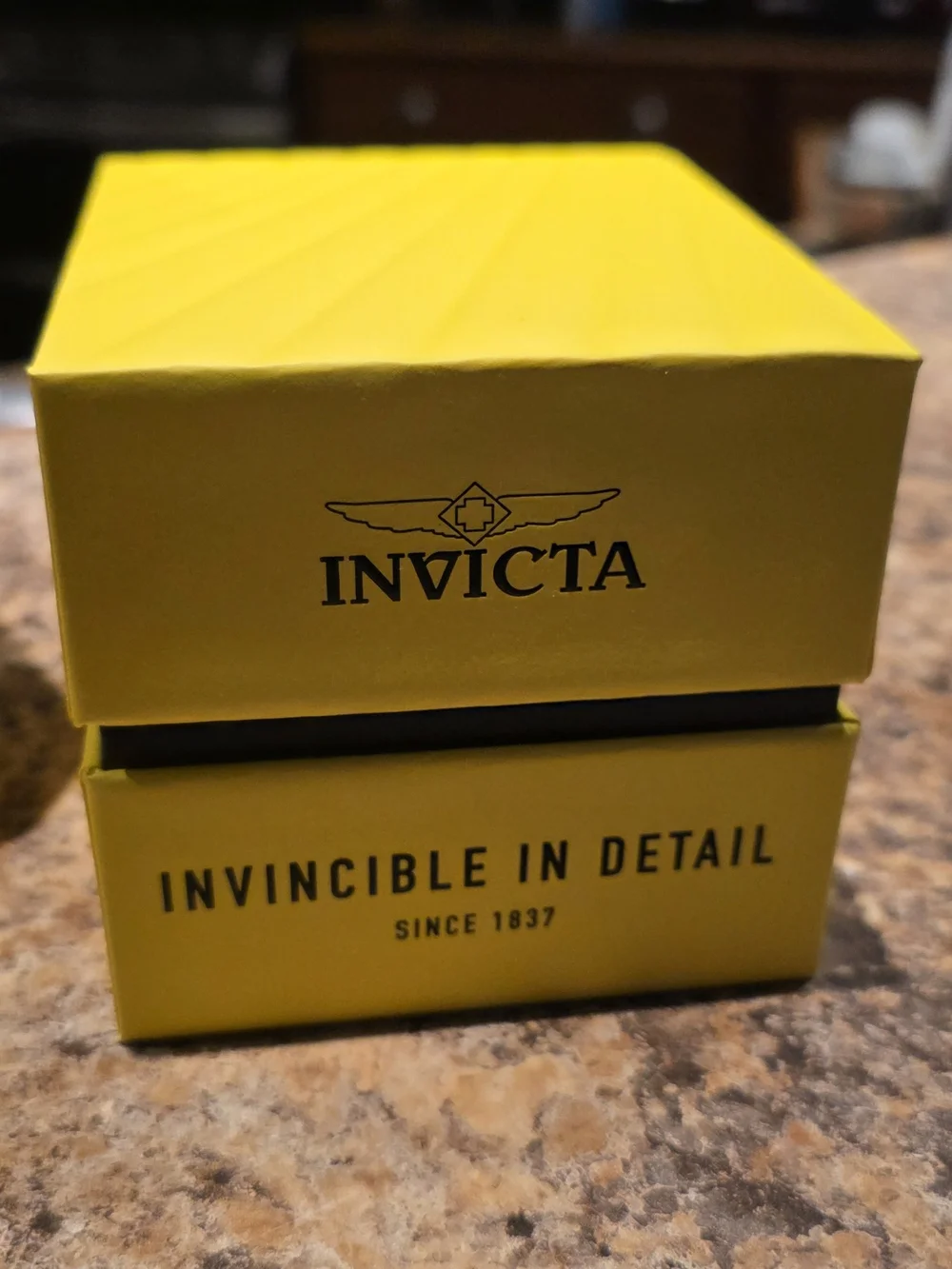 Invicta Men's Silver Stainless Steel Watch with Blue Dial and Black Bezel